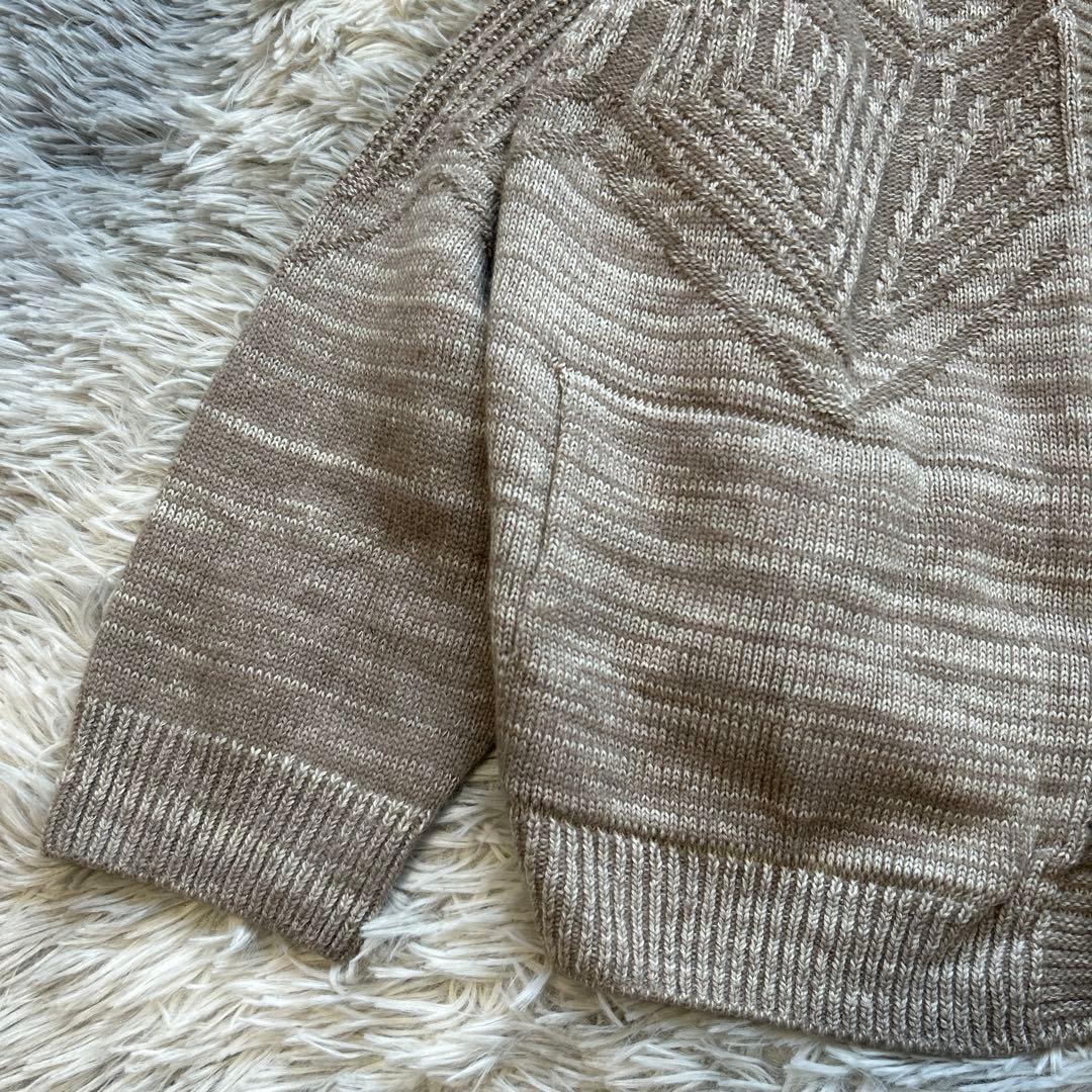 【美品】tamaki niime CA knit ポッケ モカブラウン系 ニット