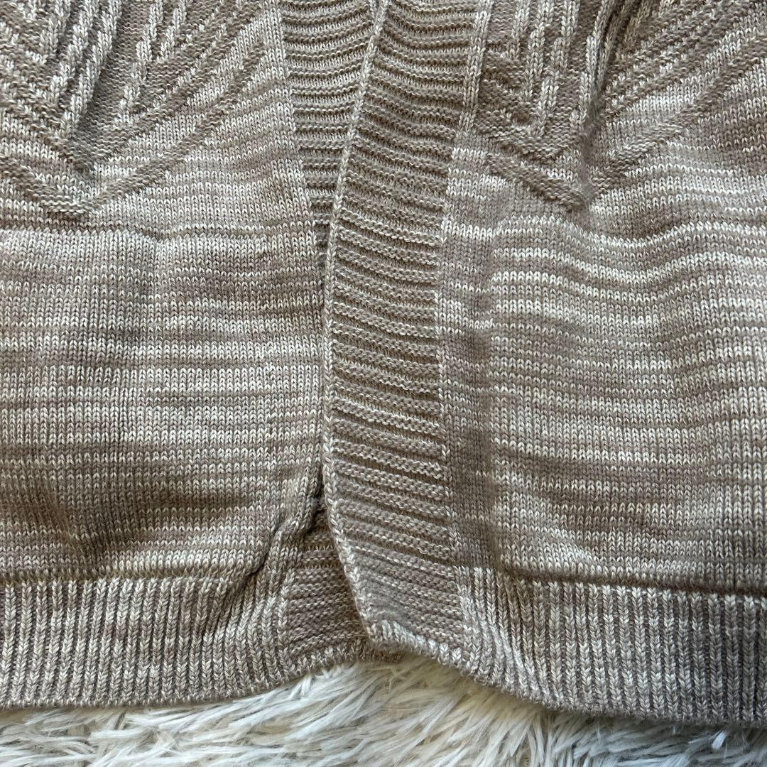 【美品】tamaki niime CA knit ポッケ モカブラウン系 ニット