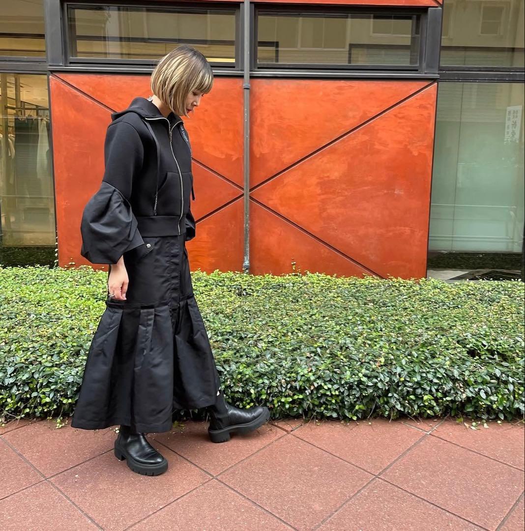 新品　TRANOI ミリタリープリーツスカート