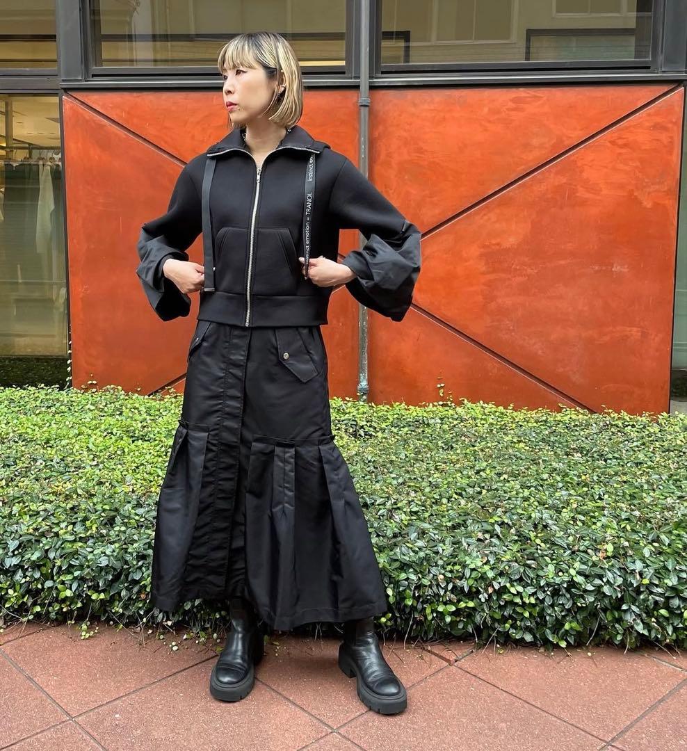 新品　TRANOI ミリタリープリーツスカート