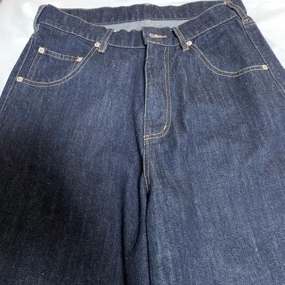 美品キャナルジーン choice_cnl　テーパードデニムパンツM位ユニセックス