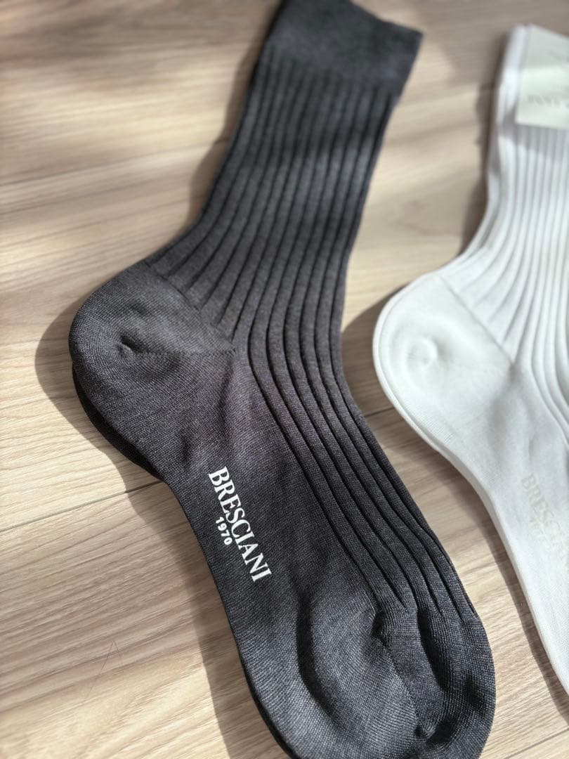 BRESCIANI リブ編みソックスセット