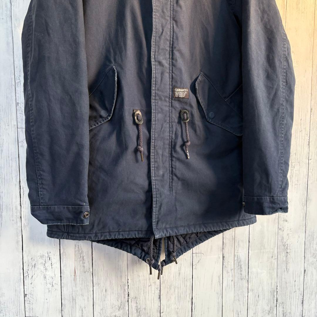 カーハート フィッシュテールパーカー 中綿ジャケット carhartt ネイビー