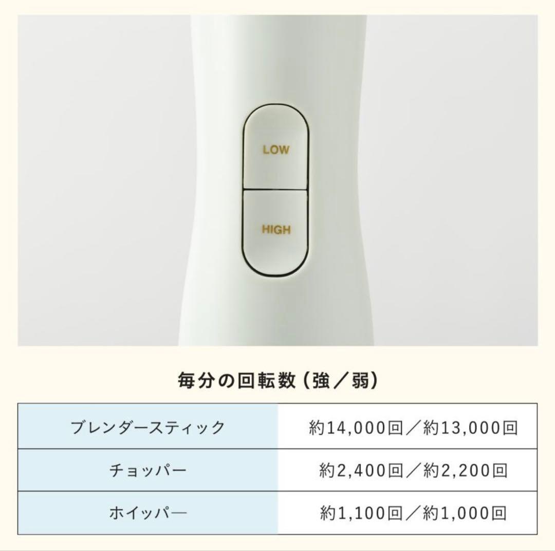 な*ん様 BRUNO マルチスティックブレンダー2 ハンドミキサー 氷対応 BO
