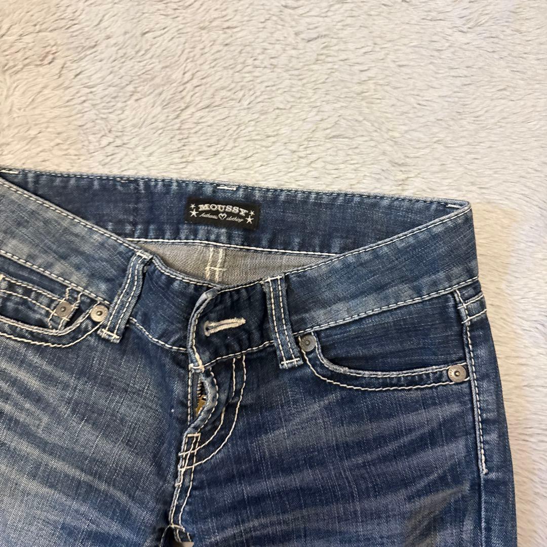 moussy フレアデニムパンツ 25インチ y2k 平成ギャル 最終値下げ