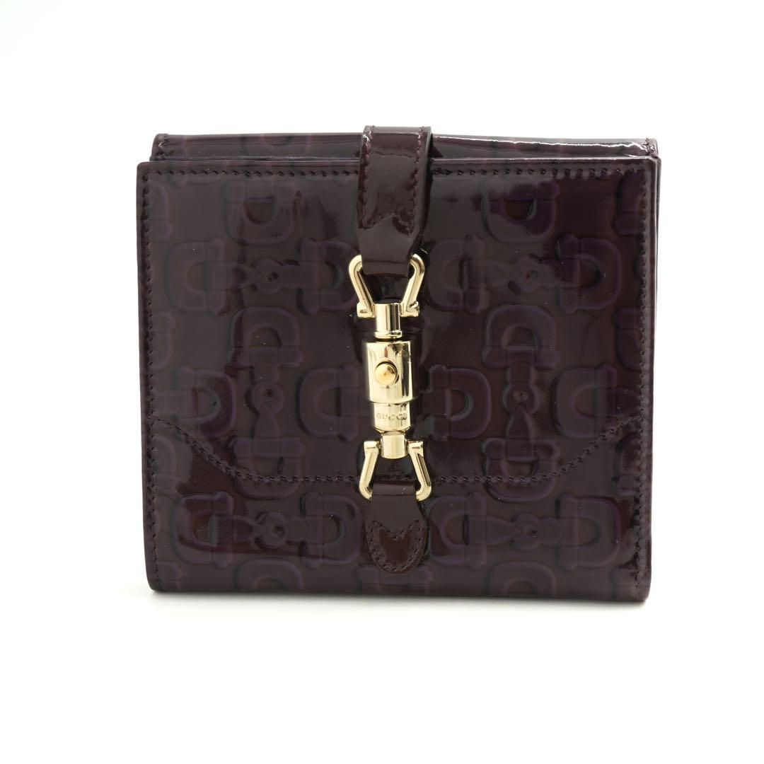 ✨新品未使用・箱付き✨　GUCCI ミニ財布　ジャッキー　ホースビット　二つ折り