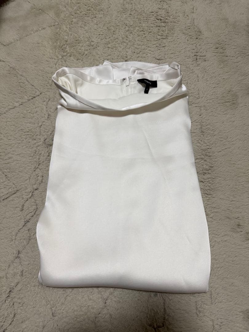 セオリー　Base Satin Aline Maxi Skirt