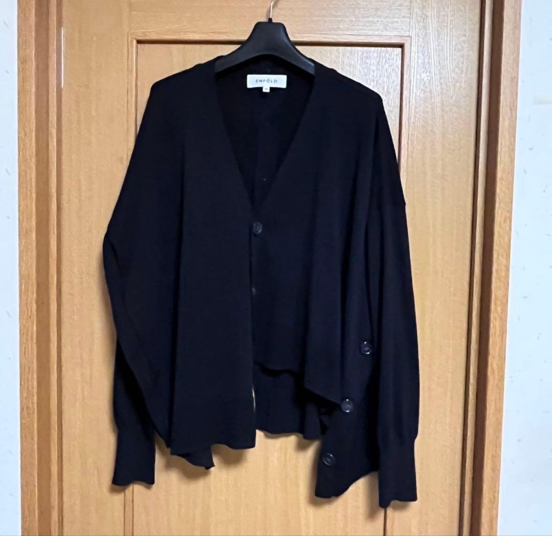 エンフォルド ENFOLD アシンメトリーカーディガン
