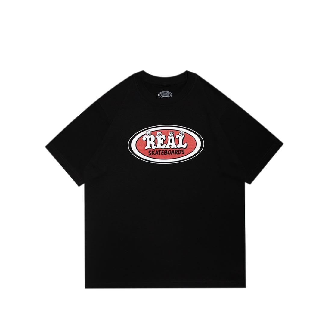 黒　VERDY x REAL SKATEBOARDS Tee BLACK XL