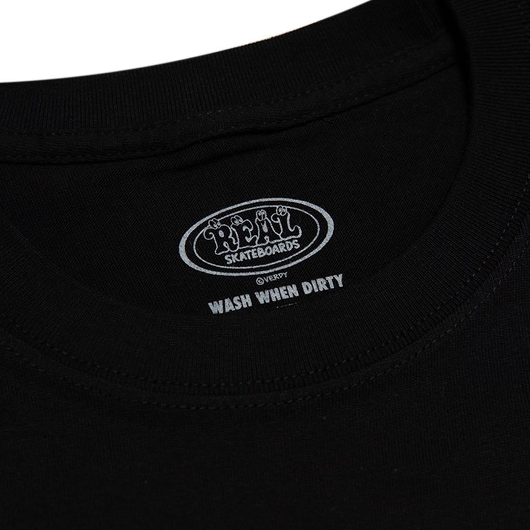 黒　VERDY x REAL SKATEBOARDS Tee BLACK XL