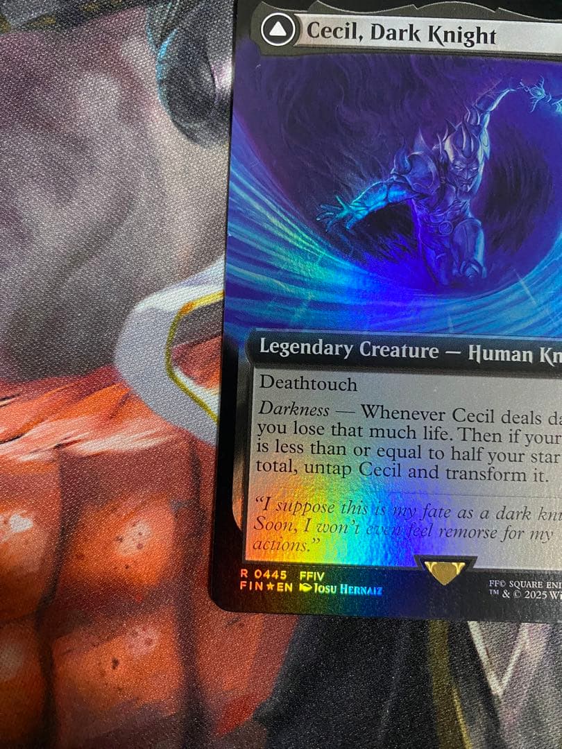 MTG 暗黒騎士、セシル/覚醒のパラディン、セシル 拡張 foil フルアート