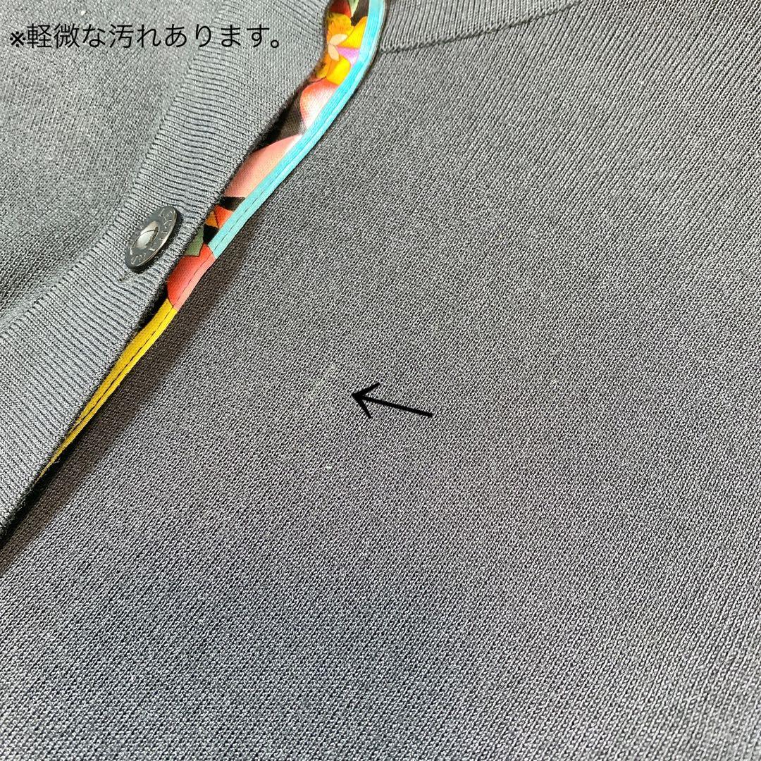 LEONARD レオナール　カーディガン　羽織り　ノーカラー　日本製　サイズL