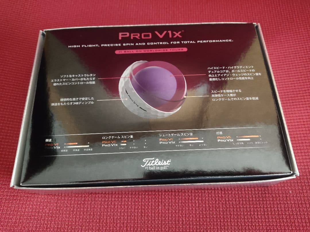 ★タイトリストPRO V1X ホワイトTitleist プロV1XゴルフボールN