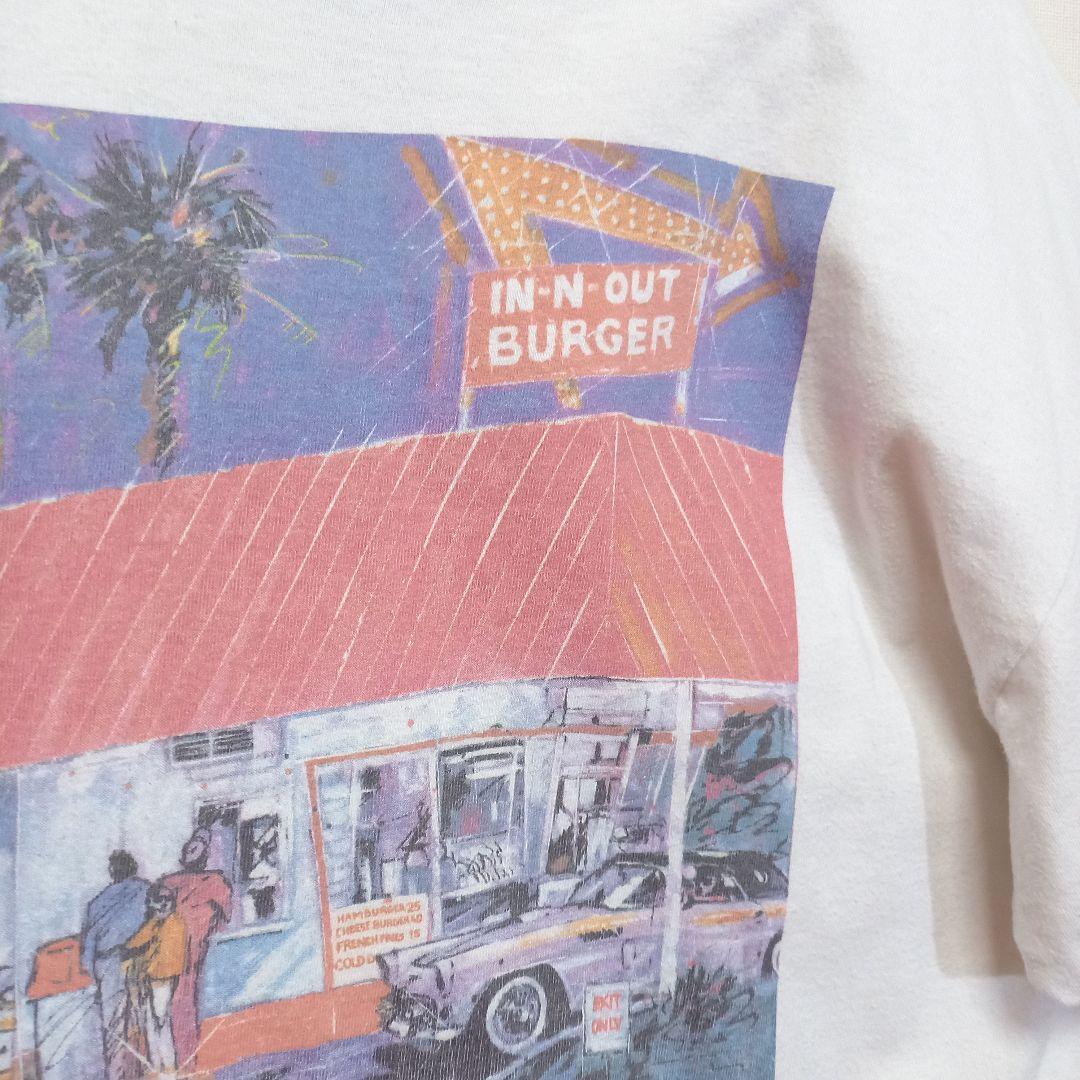 90s USA製 HANES IN-N-OUT BURGER Tシャツ Lサイズ