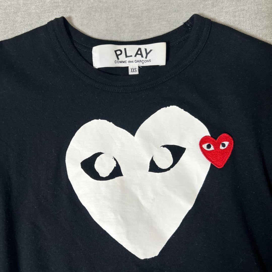 COMME des GARÇONS PLAY 半袖Tシャツ XXS 黒