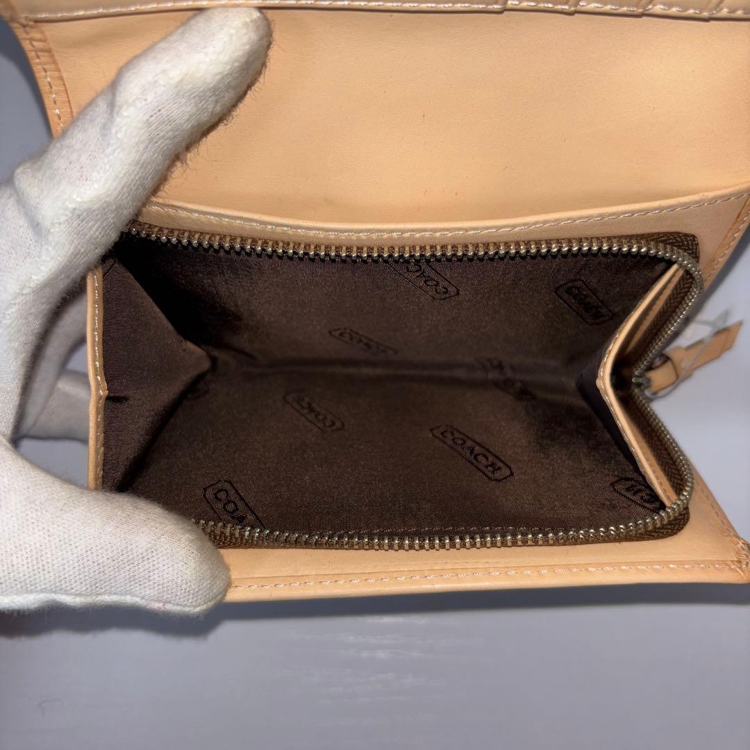 0074 新品、未使用 COACH シグネチャー レディース 折り財布