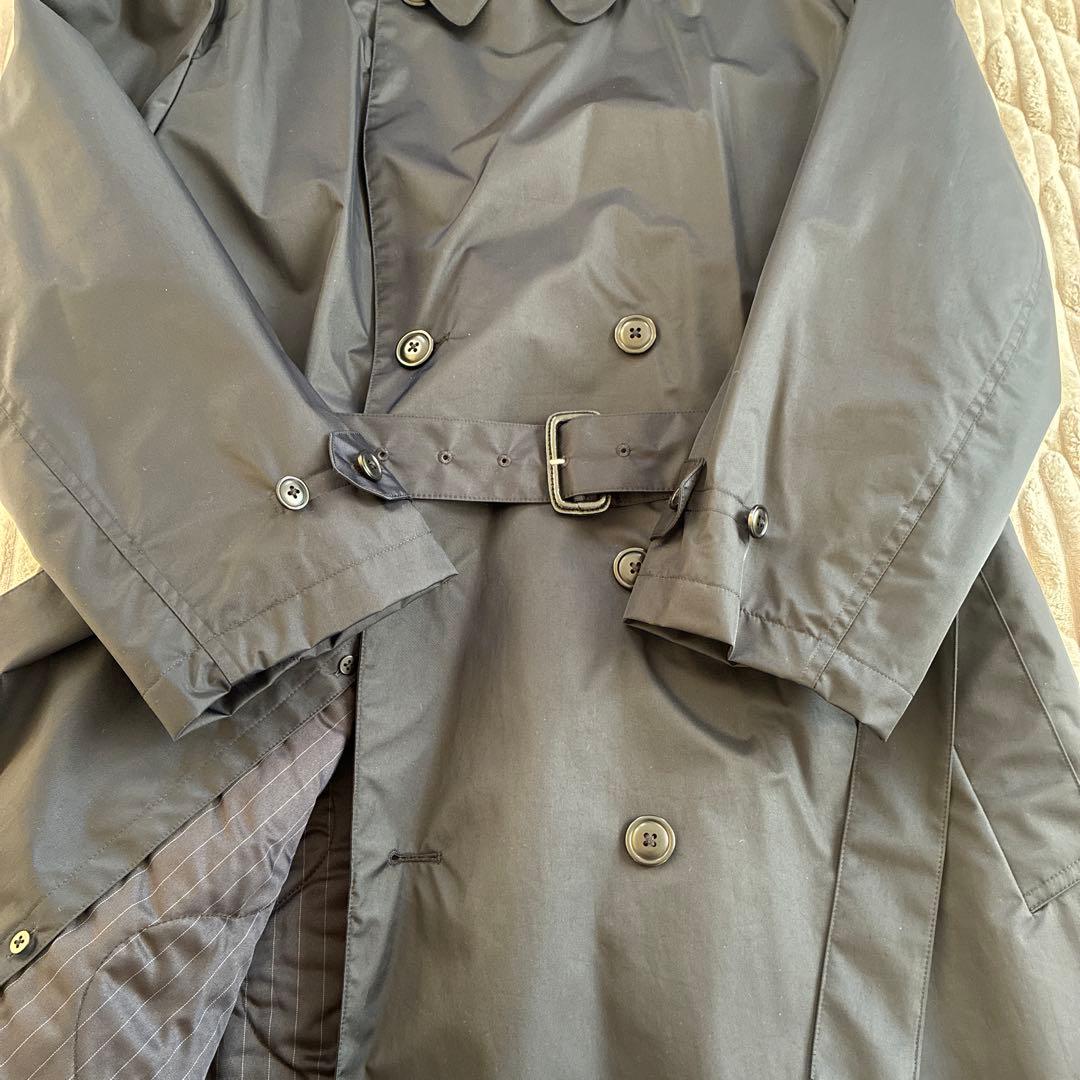 ユニクロコラボ　3XL 紺　中綿ライナー　ステンカラーコート　大きいサイズ