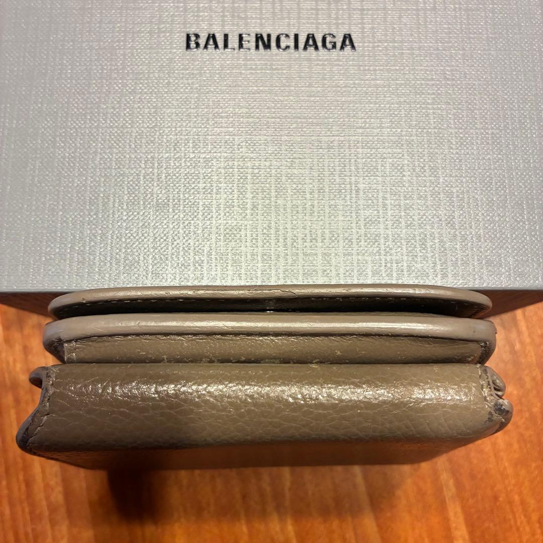 BALENCIAGA 三つ折り財布　ブラウン