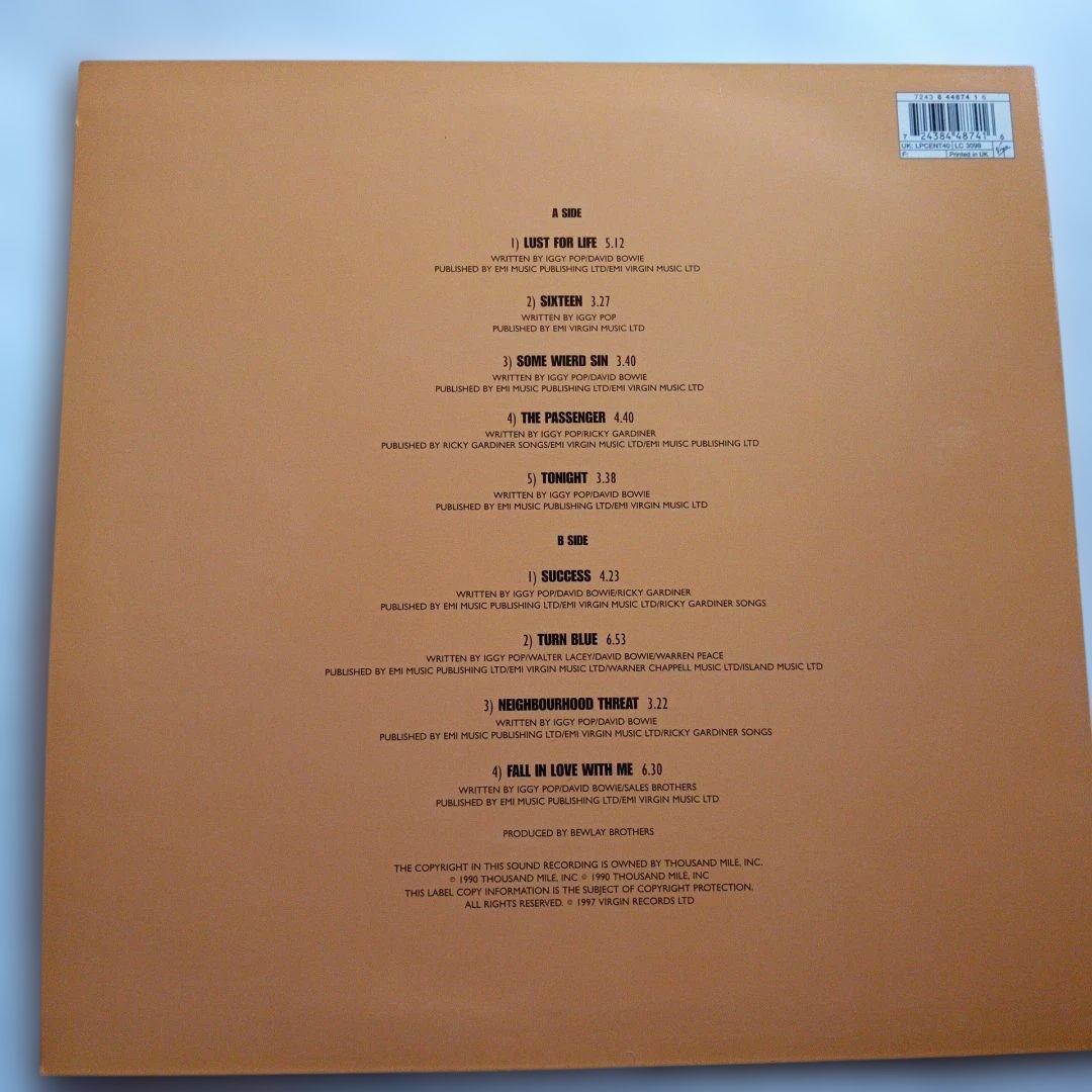 Iggy Pop／Lust for Life UK再発盤