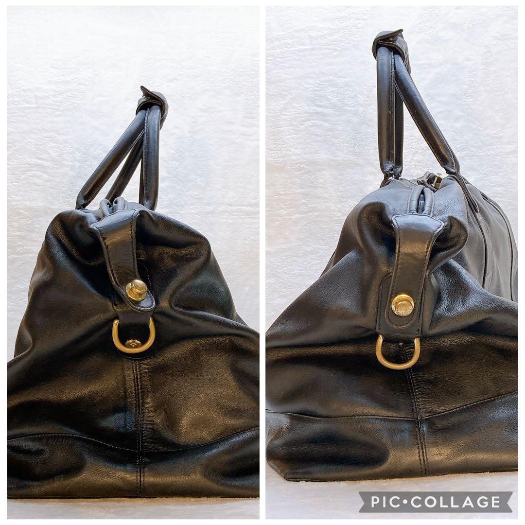 ✨美品✨COACH 2wayボストンバッグ ヴィンテージ ブラック 大容量 ロゴ