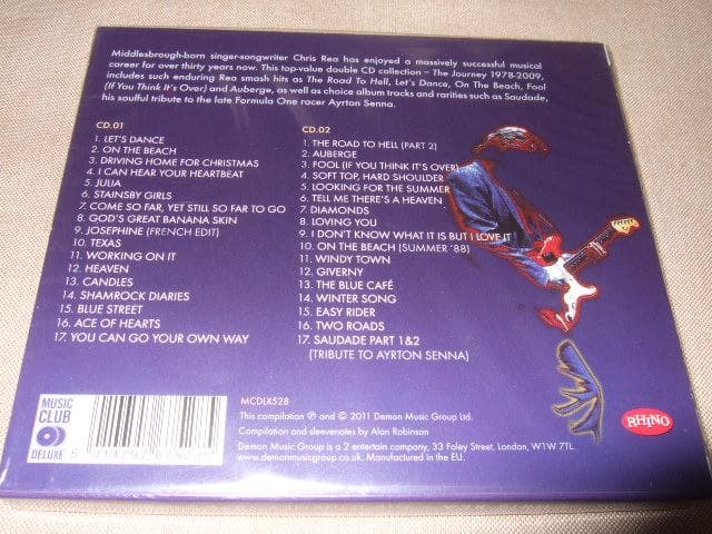 CHRIS REA,新品未開封,シンガーソングライター,クリス・レア,2枚組CD