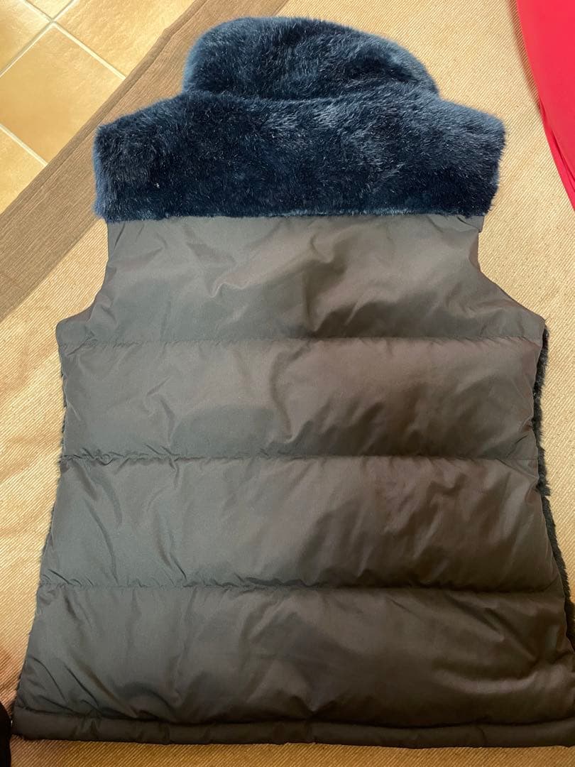 THE NORTH FACE ファー ベスト ネイビー/ブラック