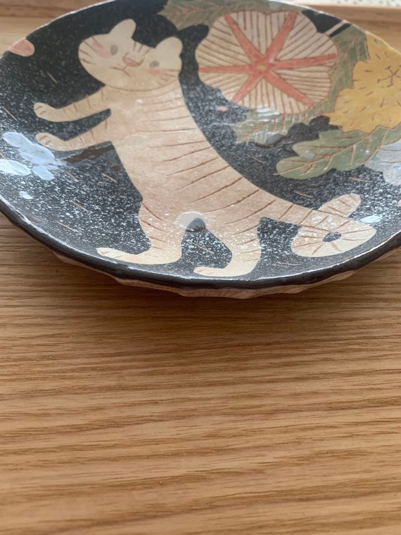 【お値下げ】鹿児島睦 お皿 虎に花 ハンドメイド作品