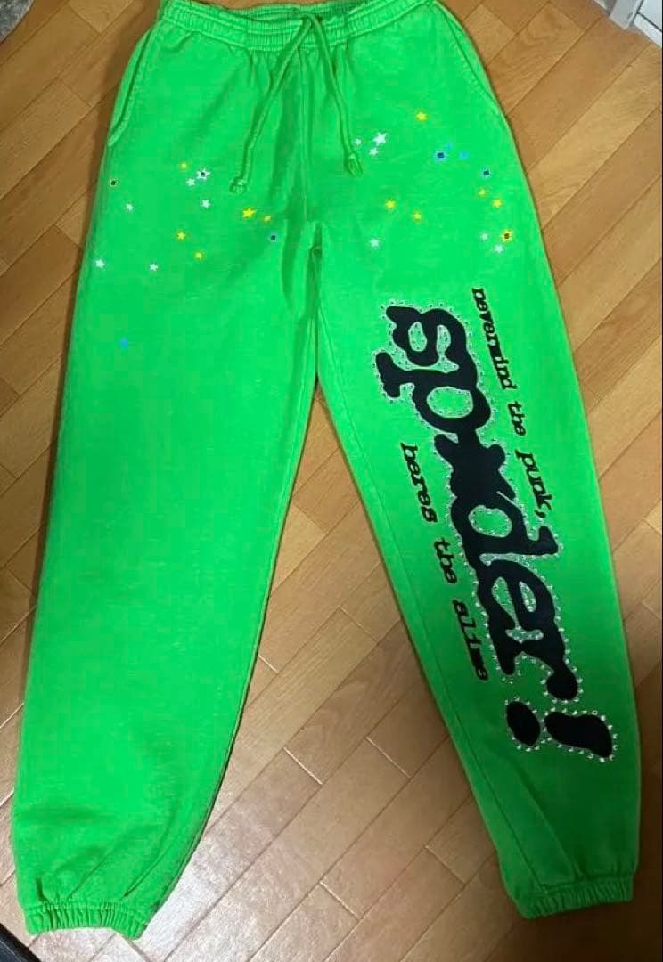 【正規品】Sp5der Punk V2 Rinestone Sweatpants