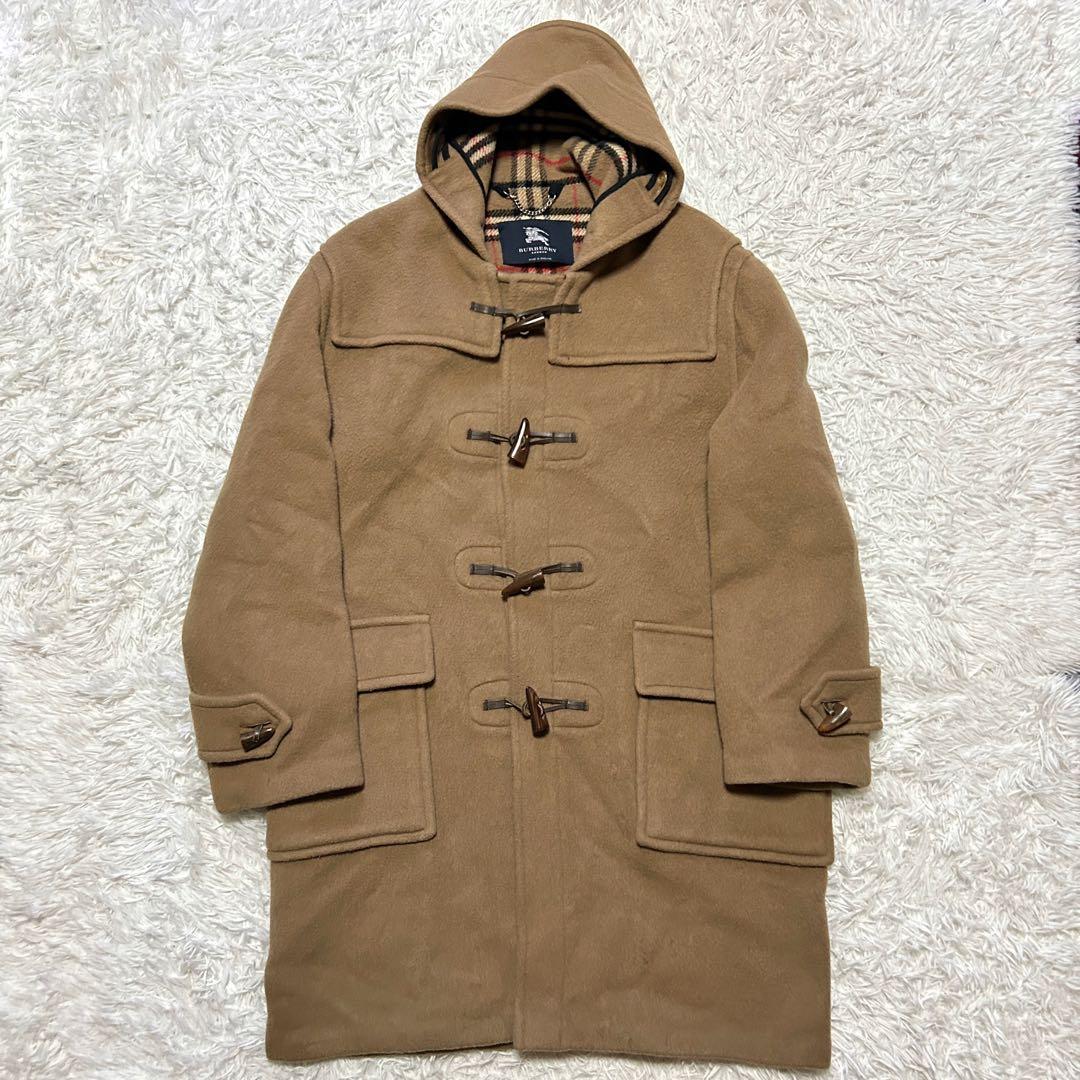 【英国製】Burberrys バーバリー ノバチェック ダッフルコート フード