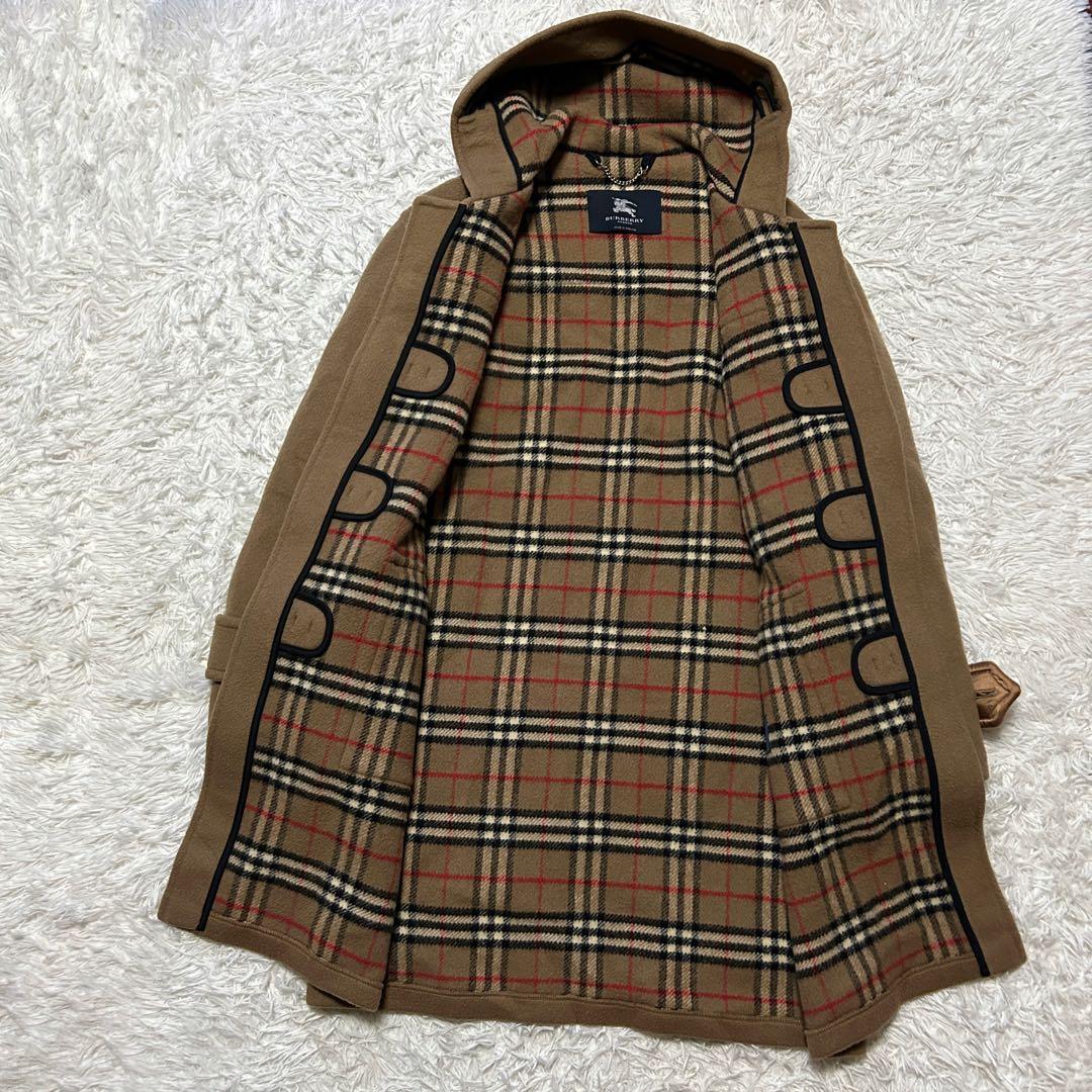 【英国製】Burberrys バーバリー ノバチェック ダッフルコート フード