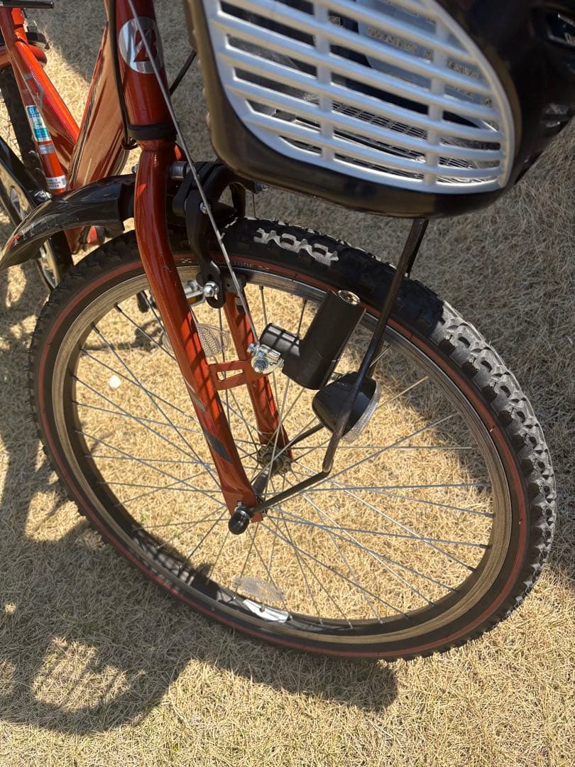 オレンジ色 子供用自転車 マウンテンバイク　24インチ　ブリヂストン　群馬
