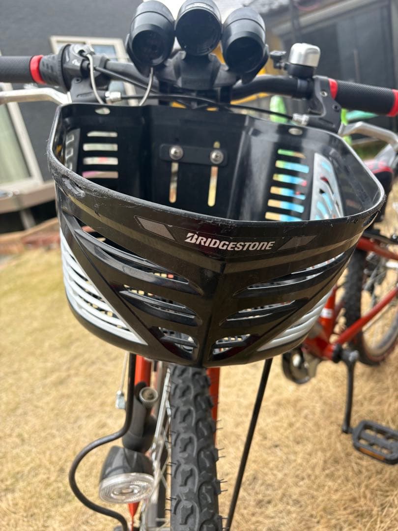 オレンジ色 子供用自転車 マウンテンバイク　24インチ　ブリヂストン　群馬