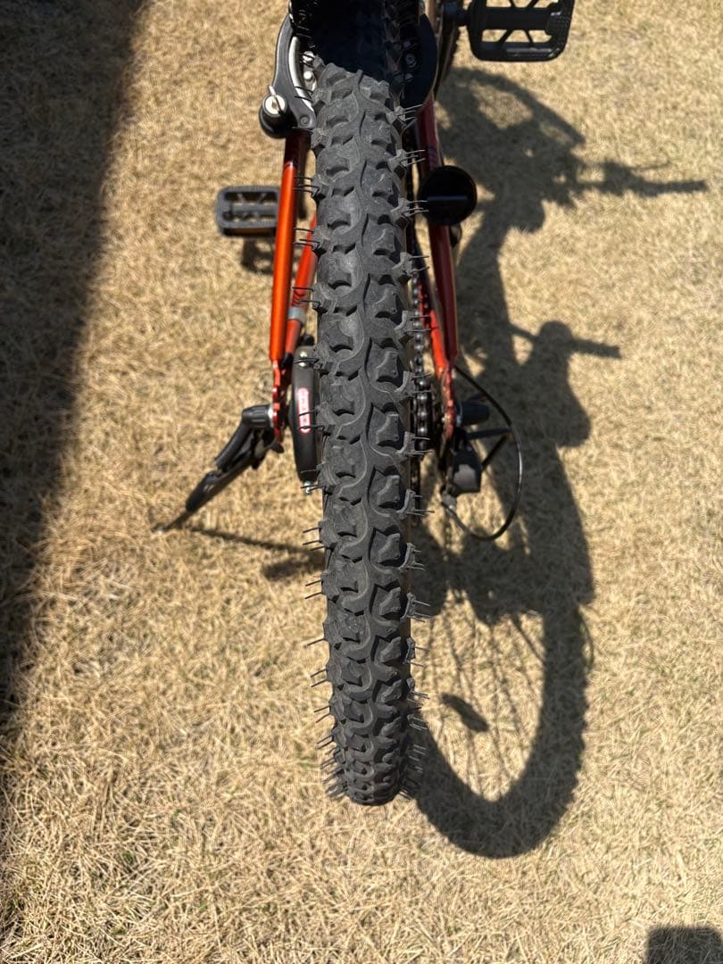 オレンジ色 子供用自転車 マウンテンバイク　24インチ　ブリヂストン　群馬
