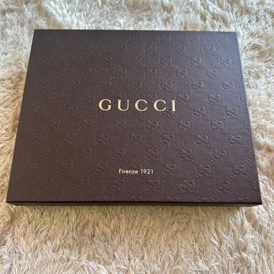 美品　GUCCI GGロゴストール ブルー 70x200cm ユニセックス