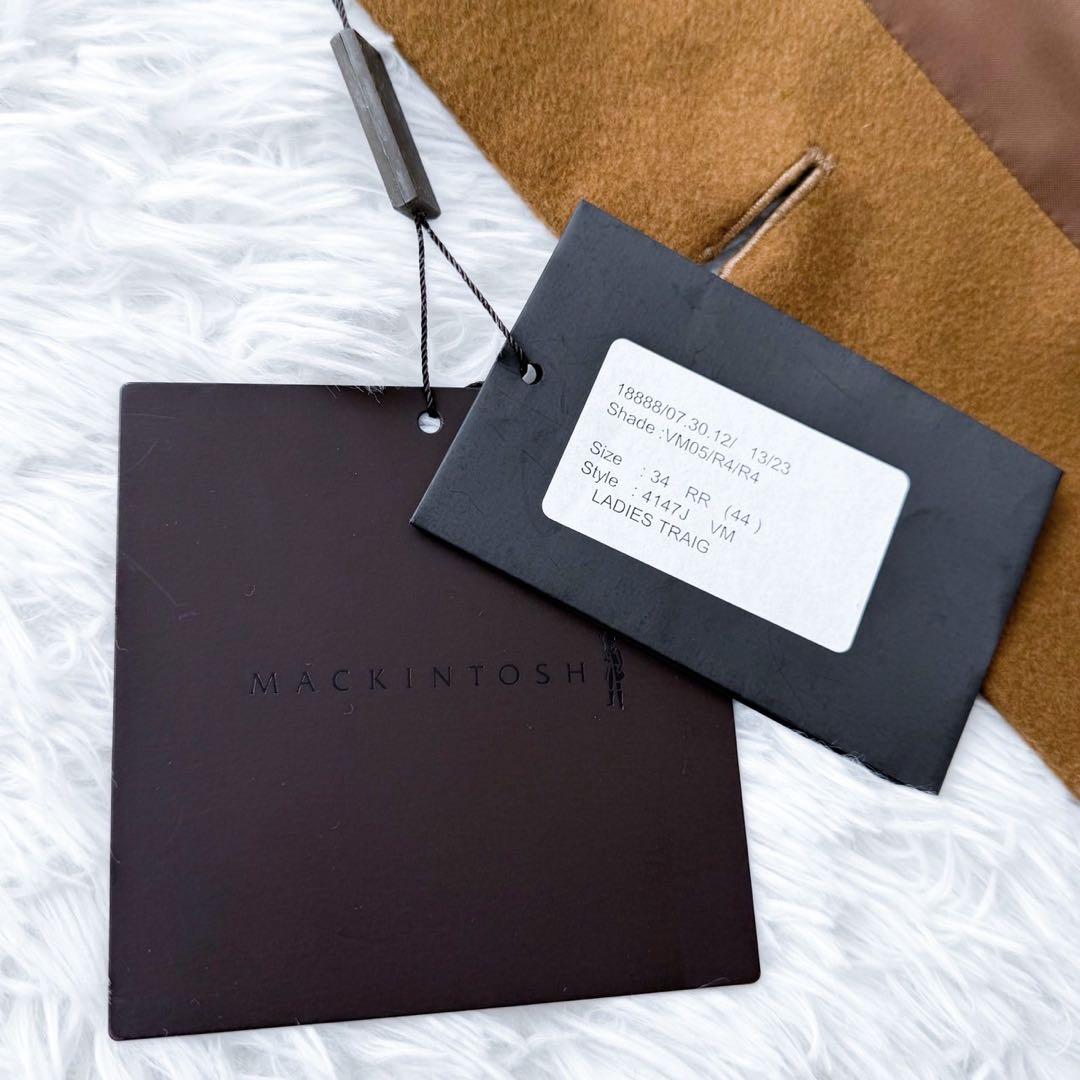 新品 MACKINTOSH カシミヤ混ステンカラーコート フード取り外し可 34