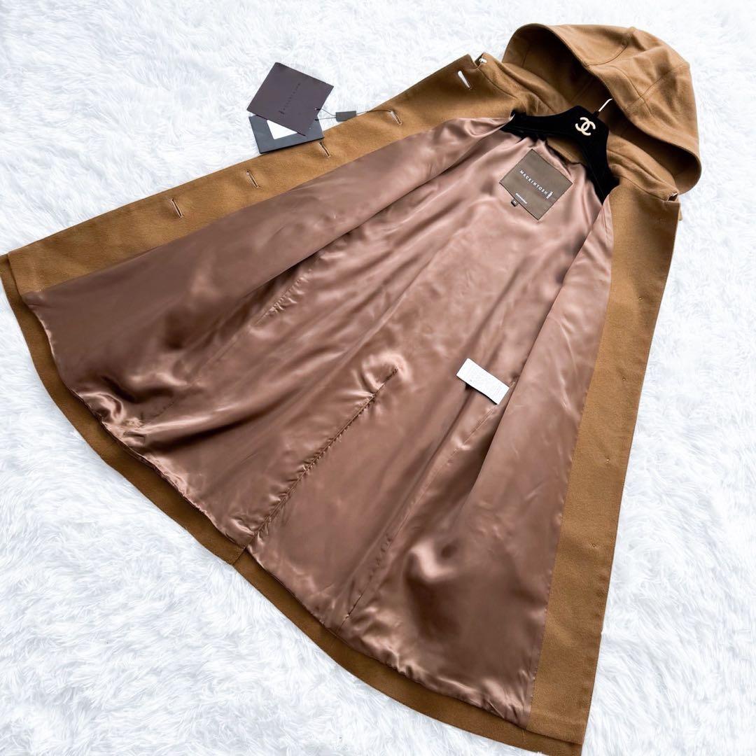新品 MACKINTOSH カシミヤ混ステンカラーコート フード取り外し可 34