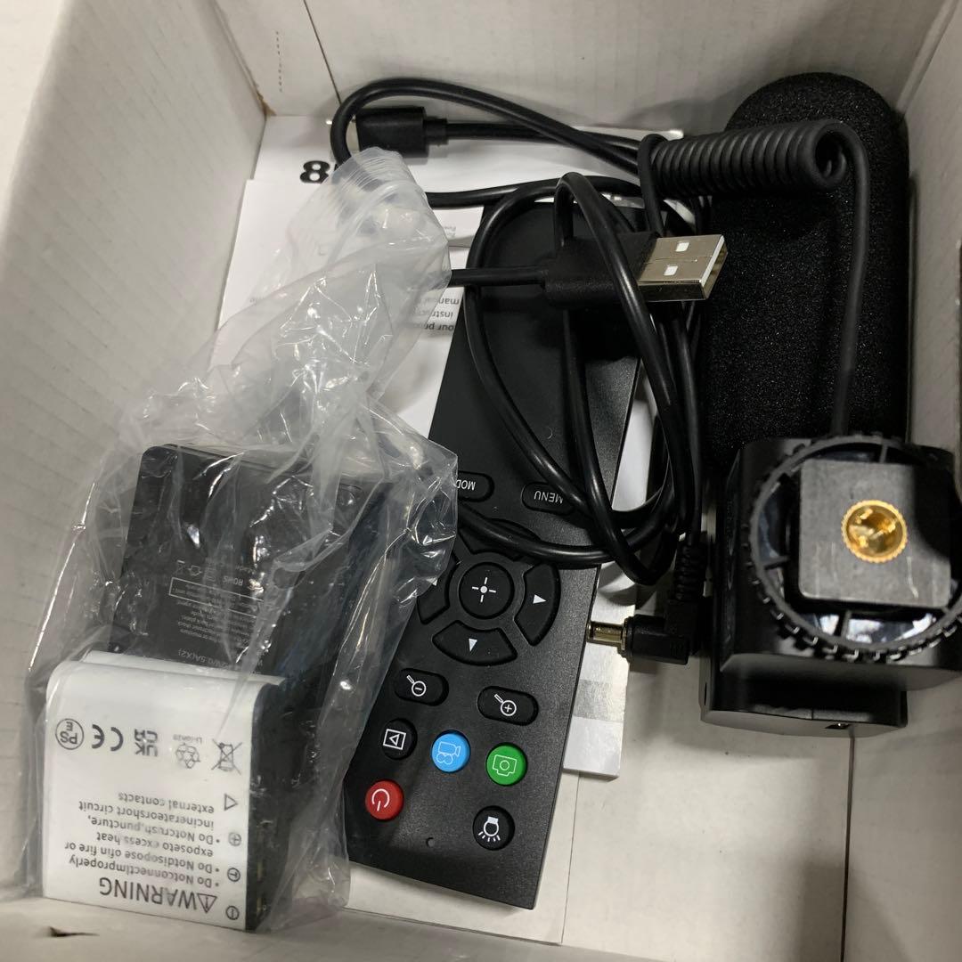 未使用　ビデオカメラ 8K 6400万画素 WIFI機能