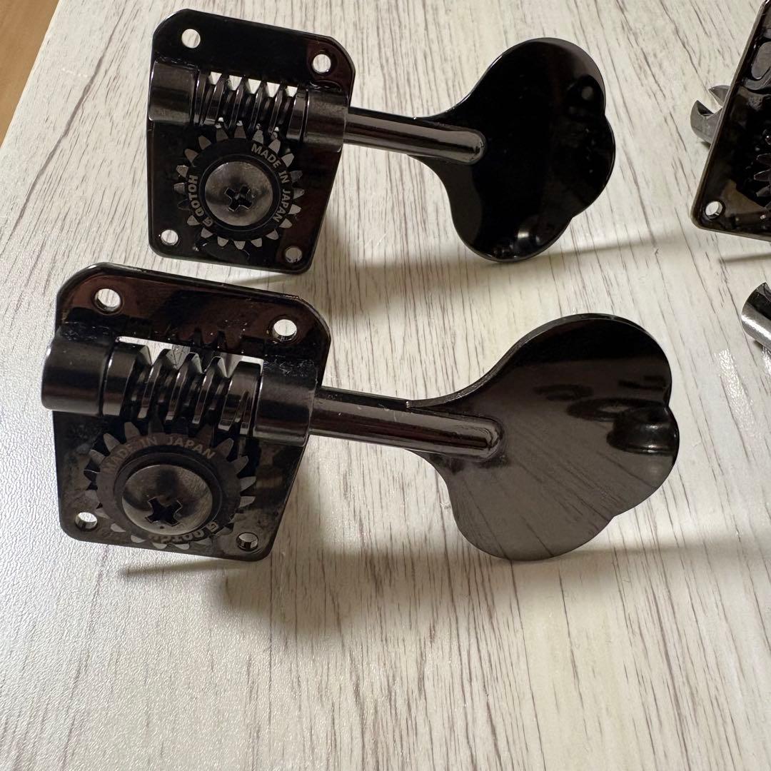 エレキベース パーツ一式 GOTOH JIM DUNLOP コスモ ブラック