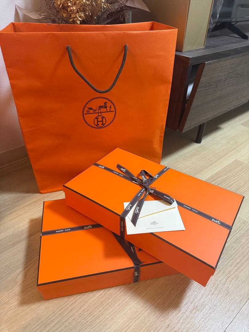 HERMES カシミアストール ダブルフェイス