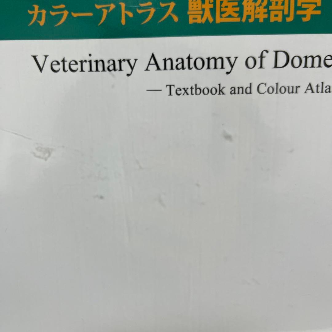 獣医解剖学 増補改訂第2版 上巻