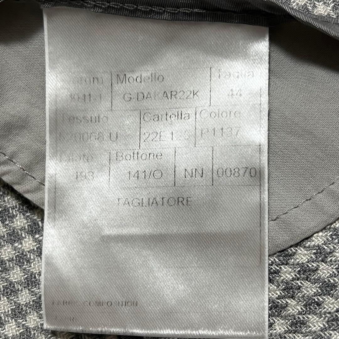 極美品✨️近年モデル タリアトーレ アンコン ジャケット グレー シルク混 千鳥