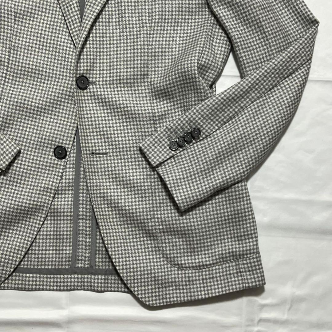 極美品✨️近年モデル タリアトーレ アンコン ジャケット グレー シルク混 千鳥