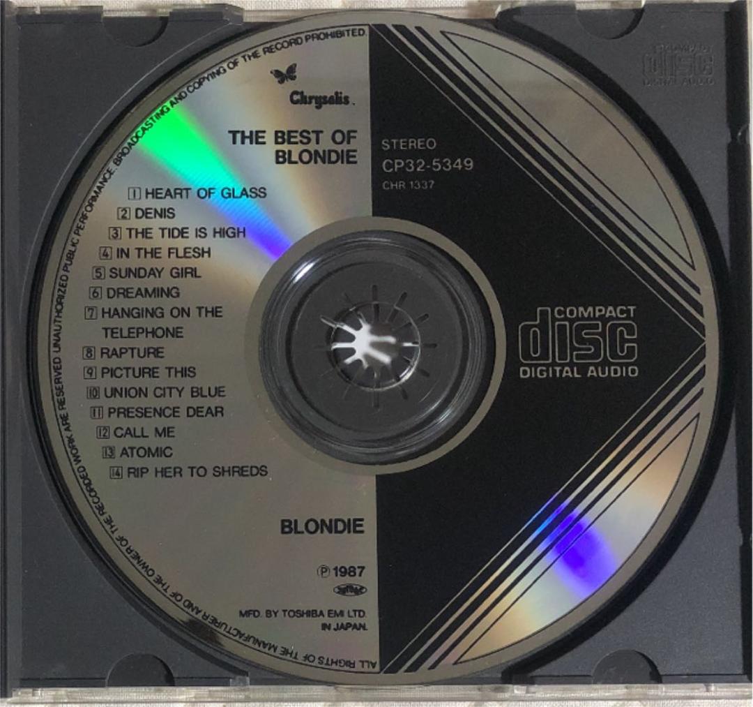 初回版！BLONDIE/ブロンディ/ THE BEST OF〜/ 1988年