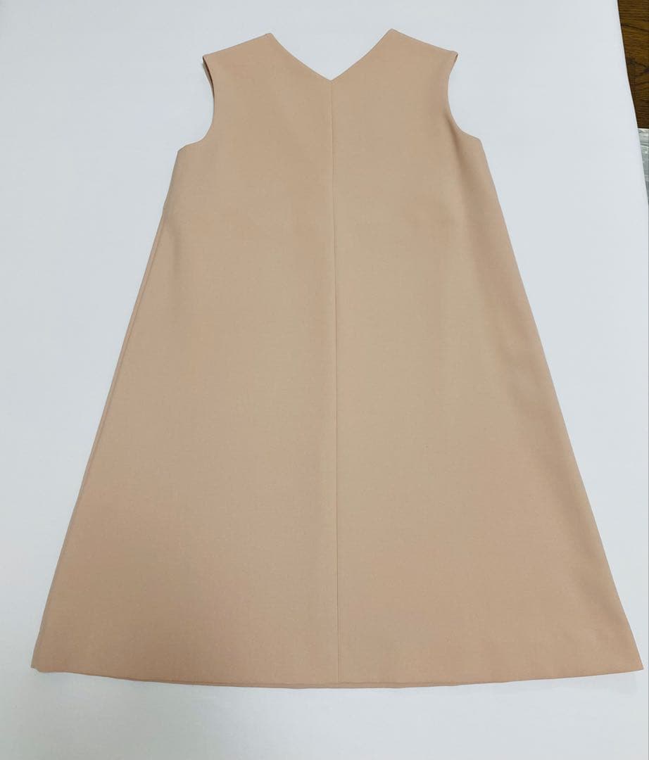 お値下げ‼︎【美品】YOKO CHAN ベージュ ノースリーブ ワンピース36