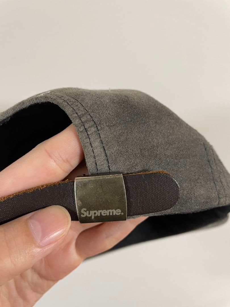 帽子 Supreme S Logo 6-Panel Cap \"Suede\" Gray