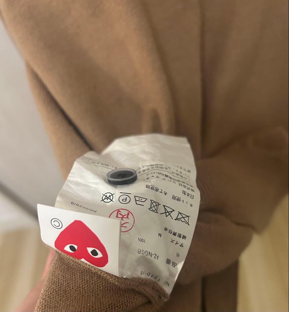 COMME des GARÇONS PLAY カーディガン ベージュ
