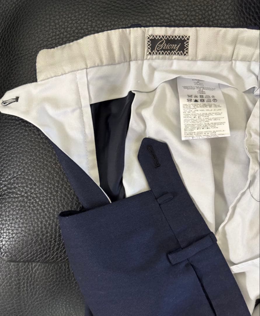 【120万円超級】Brioni 濃紺スーツ48 R Venticquattro