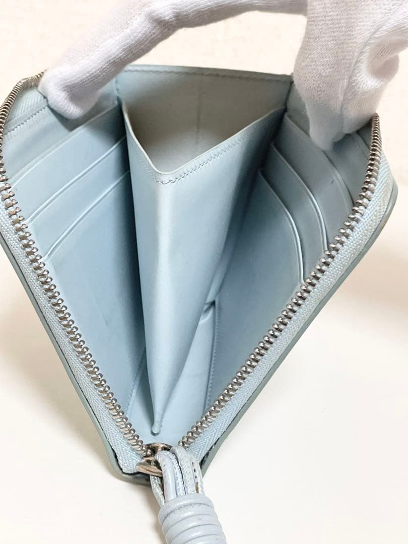 【早い者勝ち！】JIL SANDER 2つ折りウォレット　ライトブルー