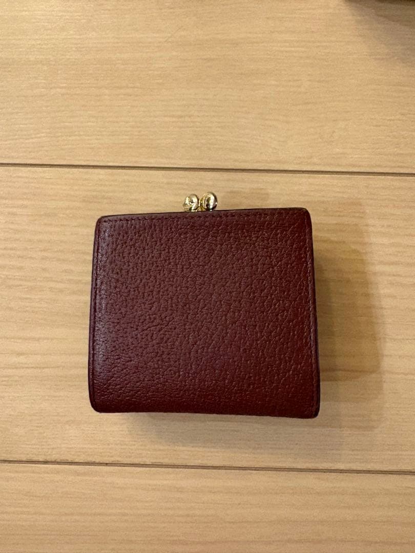 あかり　Vivienne Westwood バーガンディ 二つ折り財布