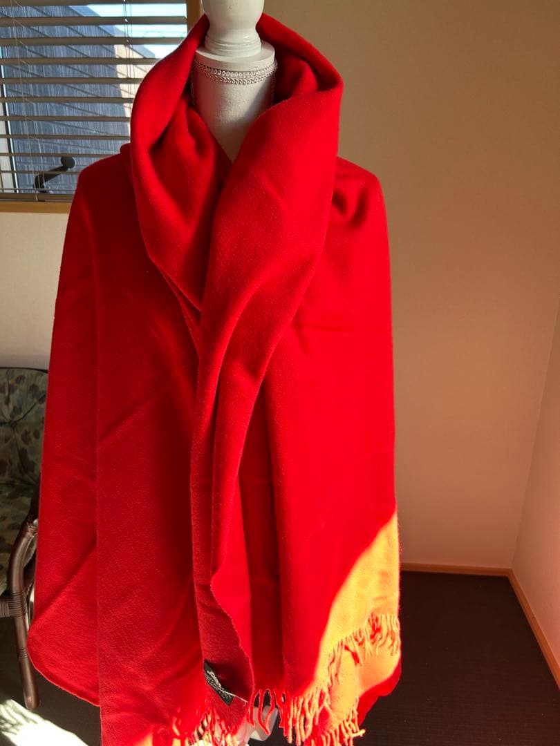 HERMES エルメス　ビッグサイズ　カシミヤ　ショール　ストール　ヴィンテージ